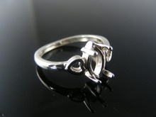 2681 RING SETTNG STERLNG SILVER, SIZE 5.75, 8X4 MM MARQUISE STONE