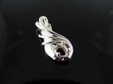 P19  PENDANT SETTING STERLING SILVER ,  6X4 MM OVAL STONE