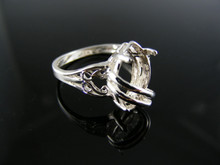 2579  RING SETTING STERLING SILVER, SIZE 6.5, 12x6 MM MARQUISE STONE