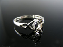 5452 RING SETTING, STERLING SILVER, SIZE 7.75, 8X4 MM MARQUISE STONE