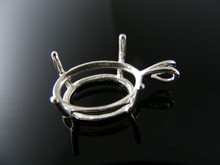 P56  PENDANT SETTING STERLING SILVER, 16X12 MM OVAL