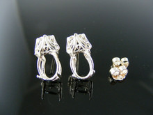 ER27 STERLING SILVER EARRING SETTING, 9X7 MM OVAL EARRING GEMSTONE