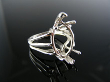5313  RING SETTING STERLING SILVER, SIZE 6, 20X10 MM  MARQUISE STONE