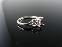 2803 RING SETTING STERLING SILVER, SIZE 7, 7X5 MM OVAL STONE