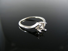 5409  RING SETTING STERLING SILVER, SIZE 7, 6X4 MM OVAL STONE