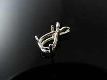 P16  PENDANT STERLING SILVER, 9X7 MM PEAR  STONE