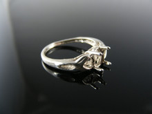 5549  RING SETTING STERLING SILVER, SIZE 7, 7X5 MM OVAL STONE