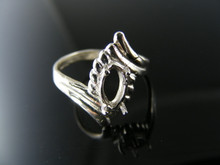 5558  RING SETTING STERLING SILVER, SIZE 5.5, 8X4 MM MARQUISE STONE