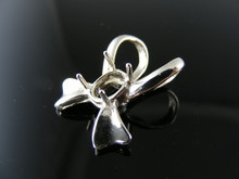 P55  PENDANT SETTING STERLING SILVER, 8X6 MM OVAL STONE