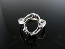 5570  RING SETTING STERLING SILVER, SIZE 5.5, 9X7 OVAL STONE