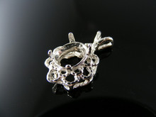 P89  PENDANT SETTING STERLING SILVER, 9X7 MM OVAL STONE