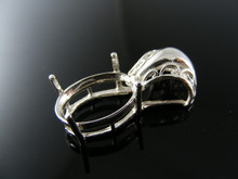 P70  STERLING SILVER PENDANT SETTING, 14X12 MM OVAL GEMSTONE