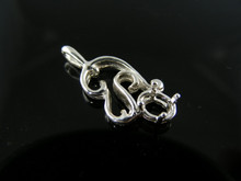 P75  PENDANT SETTING STERLING SILVER, 6X4 MM OVAL STONE