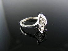 3245  RING SETTING STERLING SILVER, SIZE 6, 6X4 MM OVAL STONE