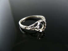 2696 RING SETTING STERLING SILVER, SIZE 8, 7X5 MM OVAL STONE