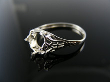 5500 RING SETTING STERLING SILVER, SIZE 7, 6X6 MM SQUARE