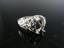 5456 RING SETTING STERLING SILVER, SIZE 4.5, 10X5 MM MARQUISE STONE
