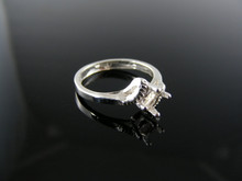 5680 RING SETTING STERLING SILVER, SIZE 4.25, 5X3 MM OVAL STONE