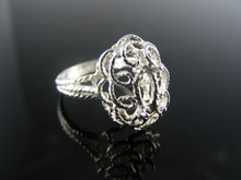 5651 RING SETTING STERLING SILVER, SIZE 4.75, 8X4 MM MARQUISE STONE