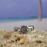 Sterling Silver Sunflower Toe Ring