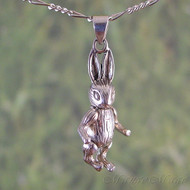 Movable Rabbit Sterling Silver Pendant