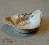 Gold & Ivory Swirled Ceramic Incense Cone Burner