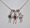 Multiple CZ Kids shown on a necklace.