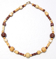 Triple Wood 17" Necklace