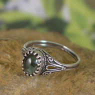 Seraphinite Sterling Silver Ring - Size 6