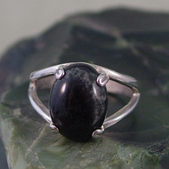 Nebula Stone Sterling Silver Ring - Size 7