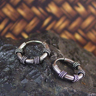 Bali Sterling Silver Hoop Earrings