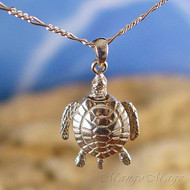 Movable Sea Turtle Sterling Silver Pendant