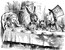 Mad hatter's tea party illustration, alice in wonderland
