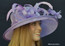 Cover Girl Kentucky Derby Hat in Lavender Sinamay Straw.