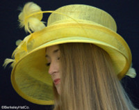 Show Stopper Derby Hat in Yellow