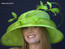 Show Stopper Derby Hat in Lime Green