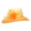 Easy Going Yellow Tone Packable Organza Kentucky Derby Hat