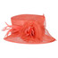 Garden Party Derby Hat, Coral.