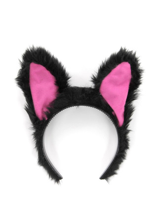sound activated black cat ears