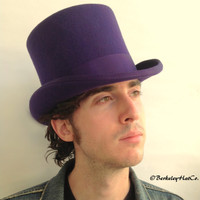mens purple top hat