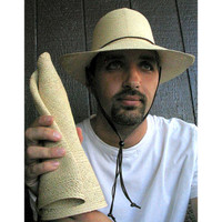 men's crushable straw hats