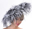 Fantastic Feather Fascinator in Mixed Black and White