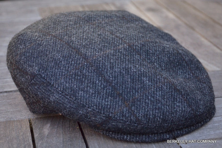 Irish Wool Grey Driving Flat Cap