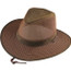 Cotton Aussie Hat, with Mesh Sided Crown in brown