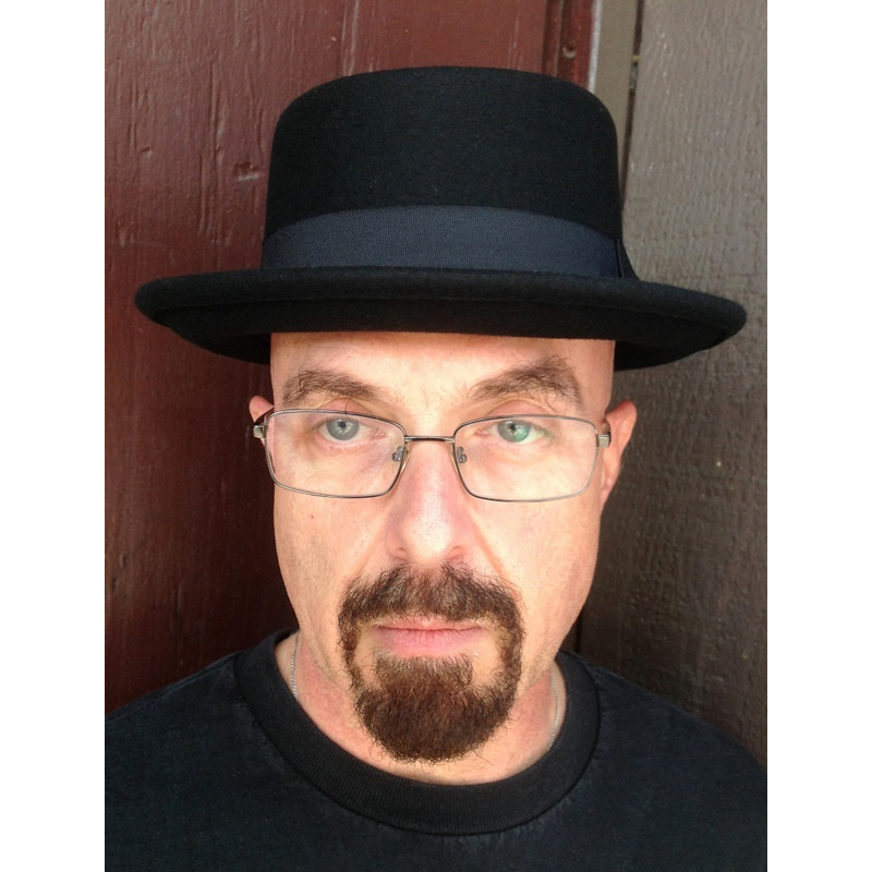 Men's Pork Pie Hat in Wool Felt