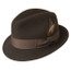Brown Soft Wool Fedora Hat
