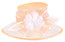 Peach and White Bridesmaids Hat