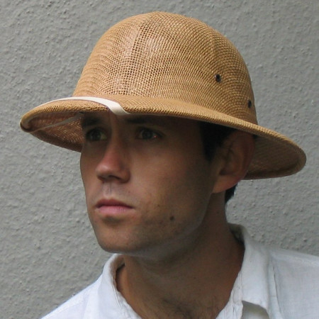 Straw Pith Helmet 