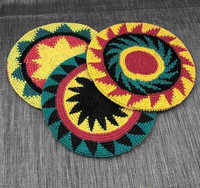Crocheted Cotton Rasta Berets From Guatemala