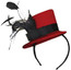 Mini Victorian Top Hat in red